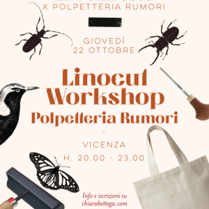 Linocut on Fabric Workshop | La Pettirosso da Polpetteria Rumori | 22.10.2026